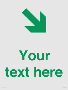 Custom Safe Condition inverse: Green Down right arrow